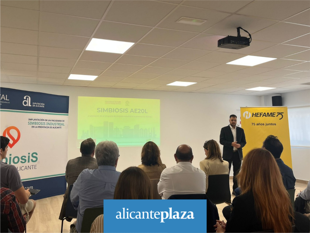 La simbiosis industrial posibilitaría 1.447 proyectos comunes y un ahorro de 22 millones en Alicante